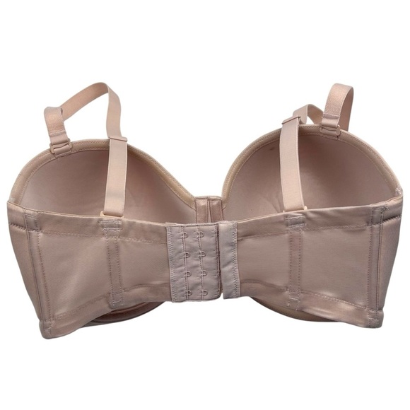 WACOAL STYLE 854119 NUDE RED CARPET ADJUSTABLE STRAPLESS BRA 34G - Picture 5 of 12